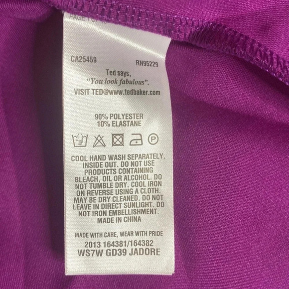 TED BAKER Jadore Purple Beaded Dress - Picture 7 of 8